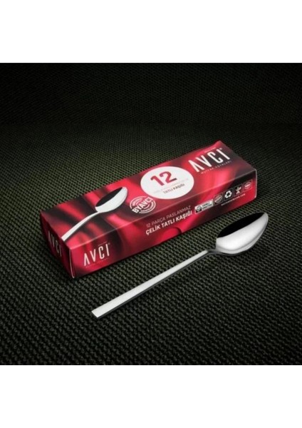 ST104 Star Tatlı Kaşığı 2.5 mm 12'li