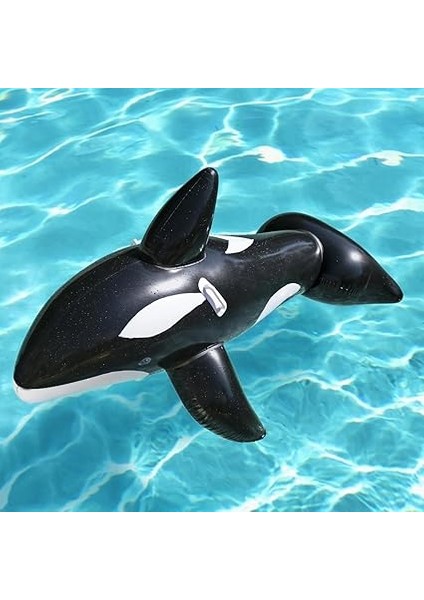 41009 Jumbo Balina Havuz Şamandırası, Çocuklar Için Şişirilebilir Kauçuk Sürüş, Yüzme Yardımı, 203 x 102 cm fiyatları