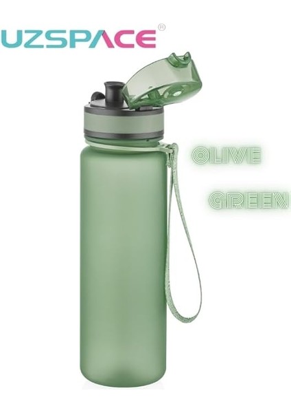 Uzspace Snatch Tritan Su Matarası - 650ML (Zeytin Yeşili) fırsatları