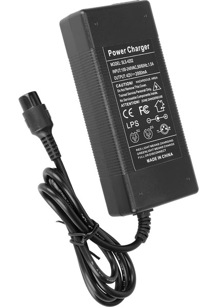 42V 2A Şarj Aletleri Elektrikli B Ce Scooter Şarj Aletleri Adaptörü 36V Lityum Pil Için 3-Prong Inline,black Eu Plug fırsatları