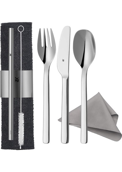 My To Go Çelik Kişisel Çatal Kaşık Bıçak Seti