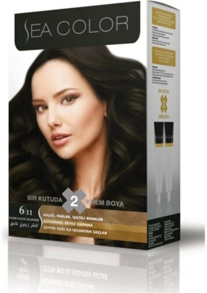 2'li Saç Boyası 6,11 Yoğun Koyu Küllü Kumral