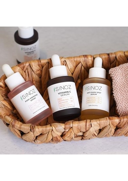 Sinoz Ton Eşitleyici Aydınlatıcı Vitamin C%4 Niacinamide%2 Yüz Serumu 30 ml Tüm Ciltler Için modelleri