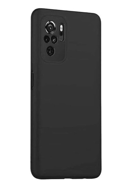 Happy 10S Uyumlu Içi Kadife Lansman Silicone Kılıf Şok Emici Tam Koruma Sağlayan Kılıf (Siyah)