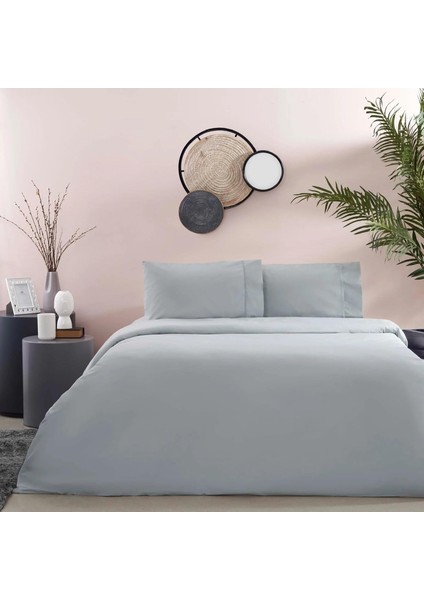 Pamuk Rf Basic Nevresim Takımı Gri Tek Kişilik