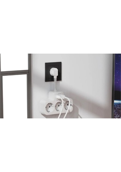 3 Priz 1 USB 2 Type-C Girişli Akım Korumalı 0.1M(10CM) Uzatma Kablolu Priz fiyatları