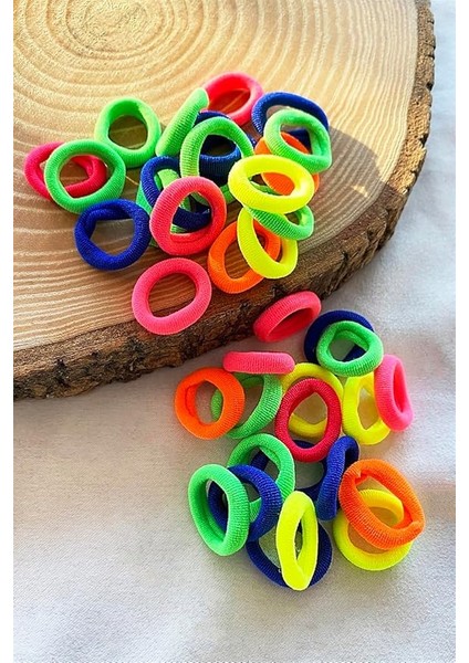 Renkli Saç Tokası 40 Adet Orta Boy Esnek Havlu Lastik Toka fırsatları