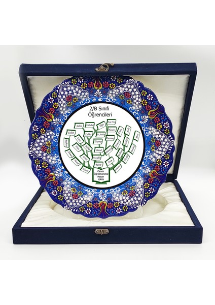 Kalıcılığın Simgesi: El Yapımı Kütahya Çinisi "hayat Ağacı" Öğretmenler Günü Tabağı fırsatları