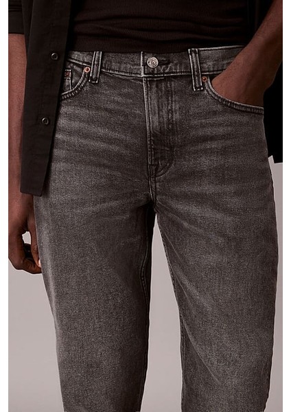 Erkek Slim Taper Hearst Dar Paça Jean Pantolon - Gri indirimleri