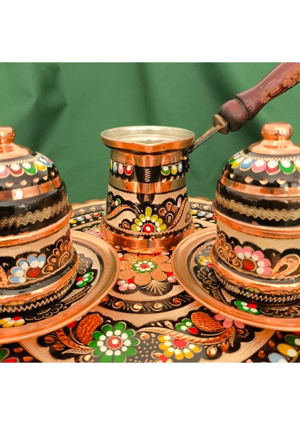 El Yapımı, Bakır Kahve Fincan Takımı, 2 Kişilik Kahve Takımı modelleri