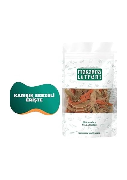 Makarna Lütfen! Karışık Sebzeli Erişte +8 Ay, 200 gr