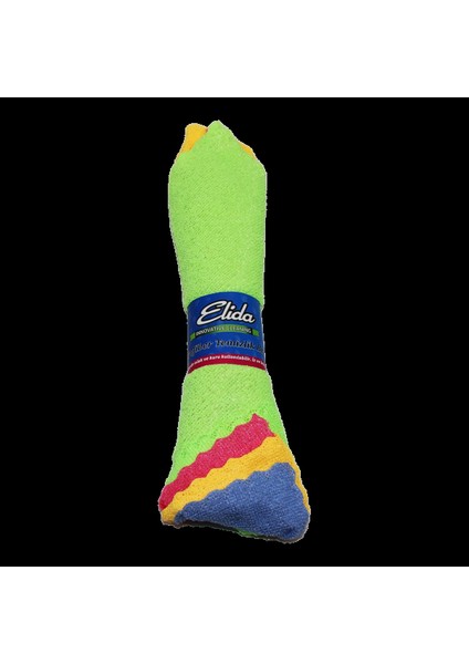 4 Parça Dürüm Yuvarlak Sarım Mikrofiber Temizlik Bezi (5324)