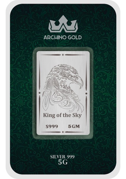 Gücün ve Özgürlüğün Simgesi Olan Kartal Temalı Hediyeye Özel 5 Gram 999 Ayar Gümüş KÜLÇESI-749