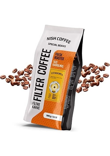 Nish Kahve Filtre Kahve Ethiopia 1 kg