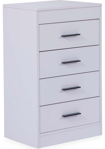 Golf 4 Çekmeceli Şifonyer Beyaz