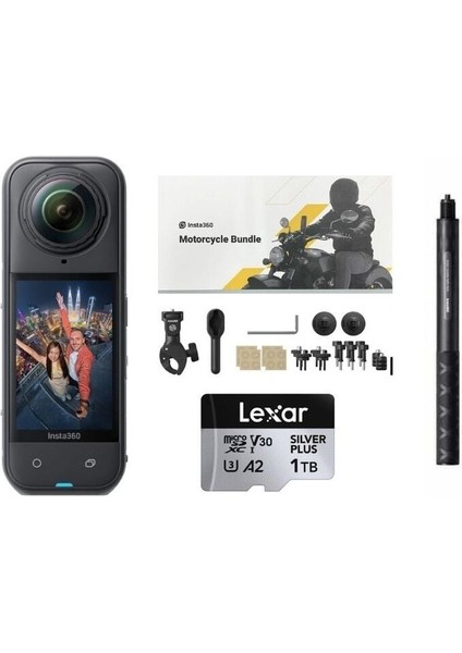 X5 Aksiyon Kamerası - Motosiklet Kiti 1 Tb