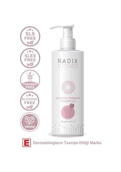 Radix Radix Hassas Temizleyici Intim Jel 200 ml fiyatları