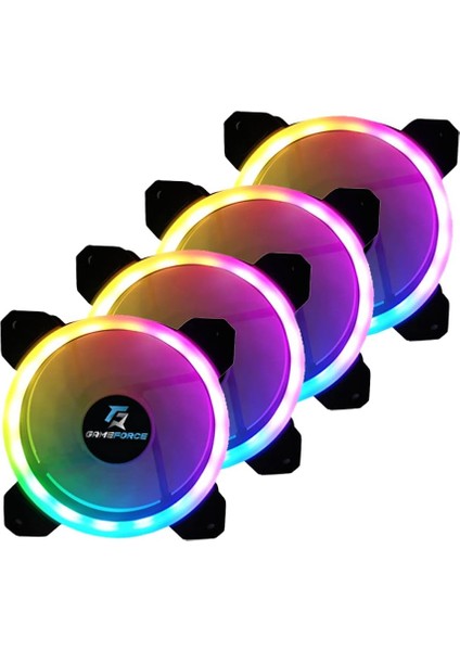 Gameforce Dualrıng 4X120MM Duyarlı A-Rgb Kasa Fanı
