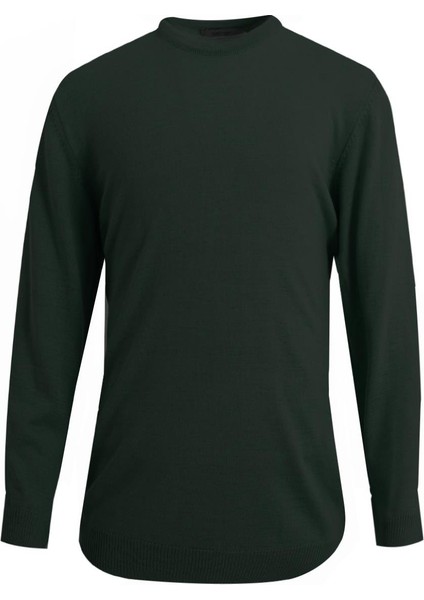 Haki Bisiklet Yaka Triko Kazak