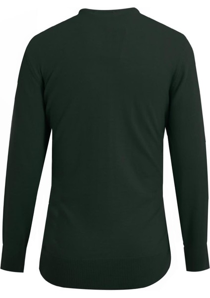 Haki Bisiklet Yaka Triko Kazak