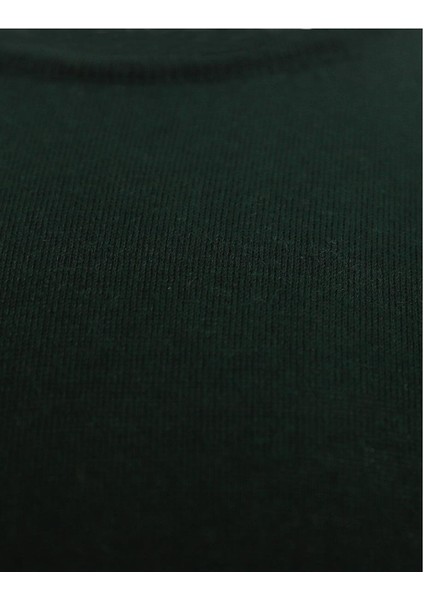 Haki Bisiklet Yaka Triko Kazak