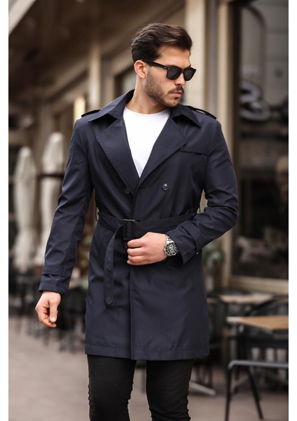 Uzun Beli Kemerli Apoletli Trençkot & Pardesü fiyatları