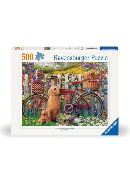 500 Parçalı Puzzle Bahçede Köpekler