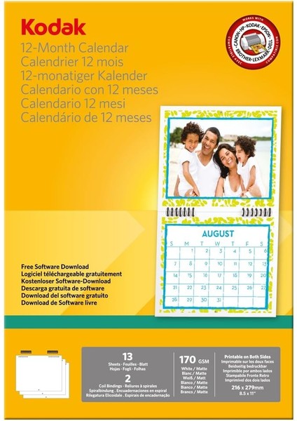 Fotoğraf Takvimi (13 Yaprak Fotoğraf Kağıdı) Ciltli Takvim