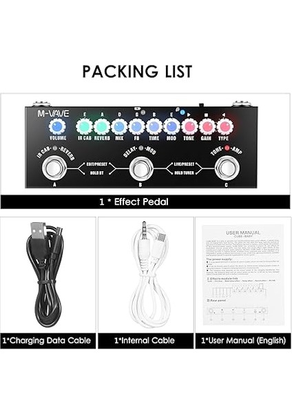 Cube Baby Taşınabilir Çok Fonksiyonlu Elektro Gitar Kablosuz Müzik Çalma ile Kombine Efekt Pedalı Telefon Ses Arayüzü Fonksiyonu fiyatları