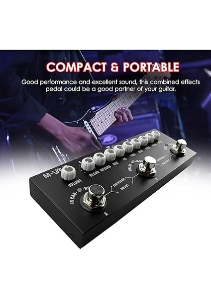 Cube Baby Taşınabilir Çok Fonksiyonlu Elektro Gitar Kablosuz Müzik Çalma ile Kombine Efekt Pedalı Telefon Ses Arayüzü Fonksiyonu indirimleri