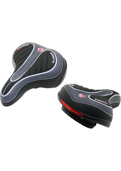 Lüx Büyük - GENİŞ=20.5X25CM Bisiklet Sele Koltuk Yaylı - Kıvrımlı Oturakdikkat Far Aparatı (5324)