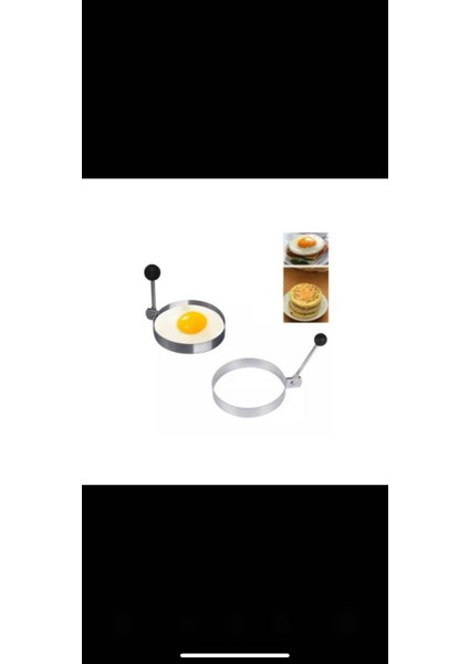 Metal Yuvarlak Omlet Krep Kalıbı