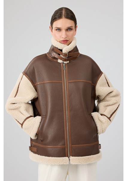 Helsinki Kadın Kahverengi Kısa Teddy Mont 25WGP5317FF fırsatları