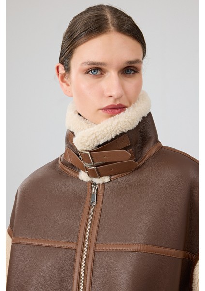 Helsinki Kadın Kahverengi Kısa Teddy Mont 25WGP5317FF