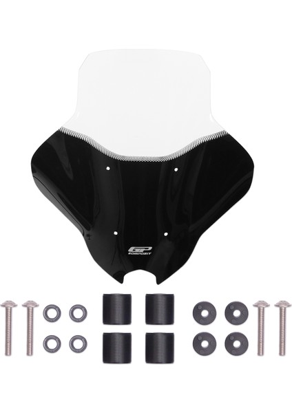 Yamaha Nmax 125 / 155 2025 Uyumlu Baskılı Ön Cam Şeffaf 58 cm modelleri