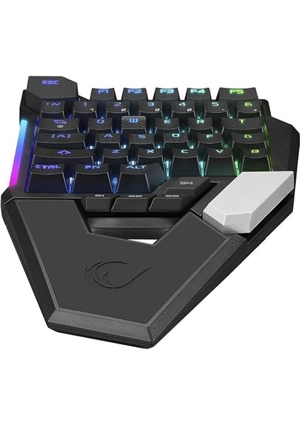 KB-277 Omnı Siyah Örgülü Type C Rgb 6 Farklı Aydınlatma Modu Q Mini Gaming Oyuncu Klavyesi modelleri