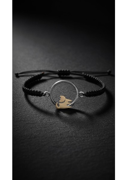 Üç Bacaklı Kedi Çember Gümüş Bileklik modelleri