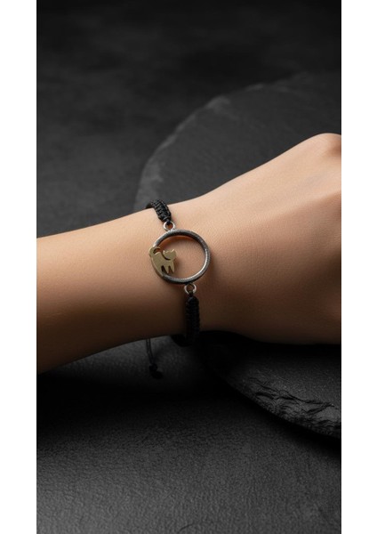 Üç Bacaklı Kedi Çember Gümüş Bileklik indirimleri