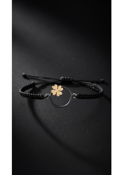 Yonca Çember Oksitli Gümüş Bileklik modelleri