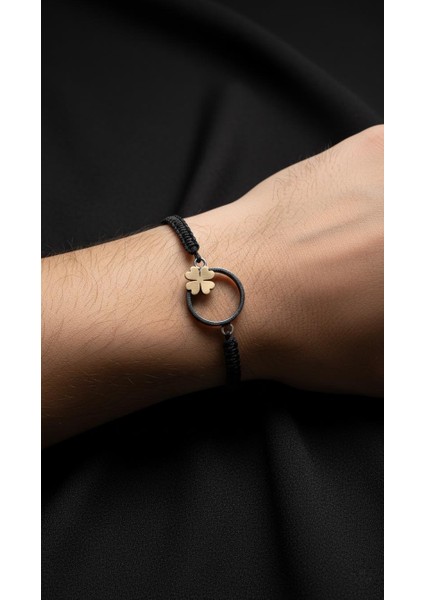 Yonca Çember Oksitli Gümüş Bileklik indirimleri