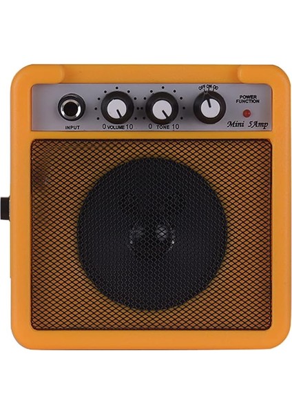 5W Mini Gitar Amfisi Amp Hoparlörü, 3,5 mm ve 6,35 mm Girişli 1/4 Inç Çıkış, Ses Tonu Ayarını Overdrive'ı Destekler