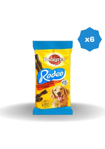 Rodeo Köpek Ödüllü Biftekli 123 gr - (6 Adet)