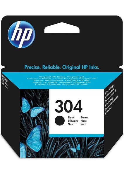 304 Siyah Mürekkep Kartuş, 120 Sayfa (N9K06AE)