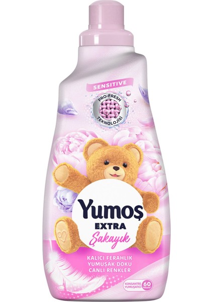 Extra Konsantre Çamaşır Yumuşatıcı Şakayık 1440 ml 60 Yıkama 2 Adet