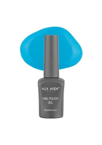 Alıx Avıen Gök Mavi Kalıcı Oje 86-Yoğun Renk Veren Jel Oje 12 Ml-Nail Uv Gel Polish 86