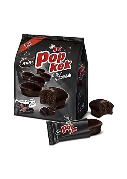 Eti Popkek Mini Bitter Çikolatalı Kek 162 G x 10 Adet fiyatları