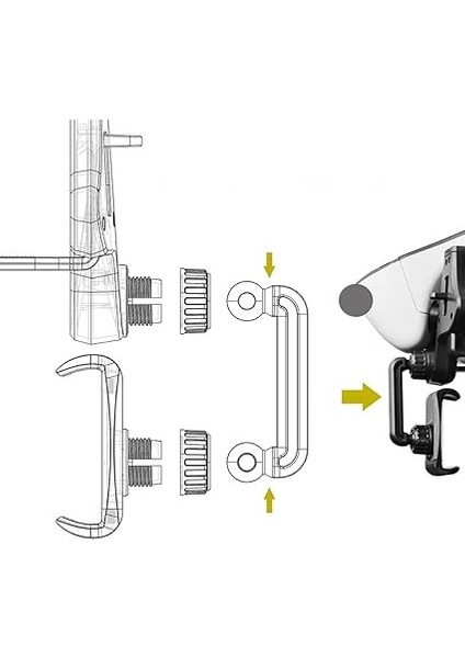 Araç Dikiz Aynası U203 Universal 4.0-6.2 Inch Telefon Tutucu fiyatları