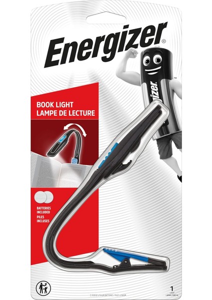 Fl Booklight ve Pil Seti, Mavi, Gri