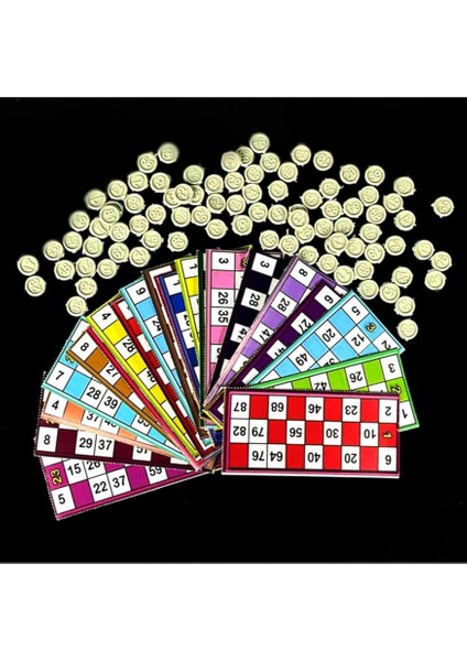 Tombala 24 Kart 90 Sayı Yılbaşı Oyunu Tombalaa