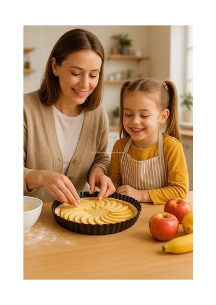 28 cm Yuvarlak Meyve Turtası Kalıbı – Siyah Metalik Yapışmaz Kaplamalı Turta ve Kiş Kalıbı – Eşit Isı Dağılımlı – Temizlenebilir – Fırın Güvenli fiyatları